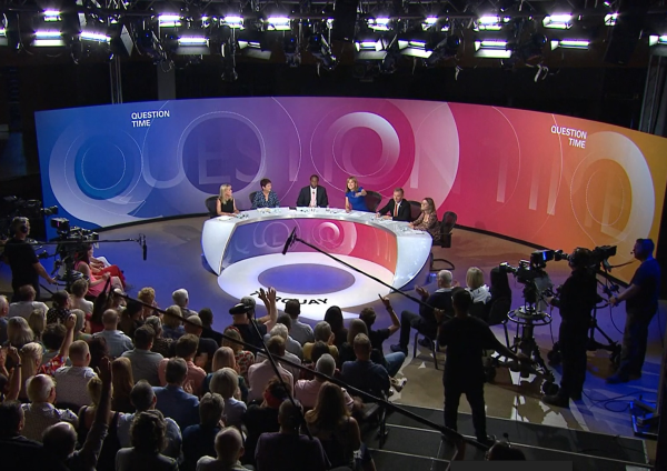 BBC Question Time studio.